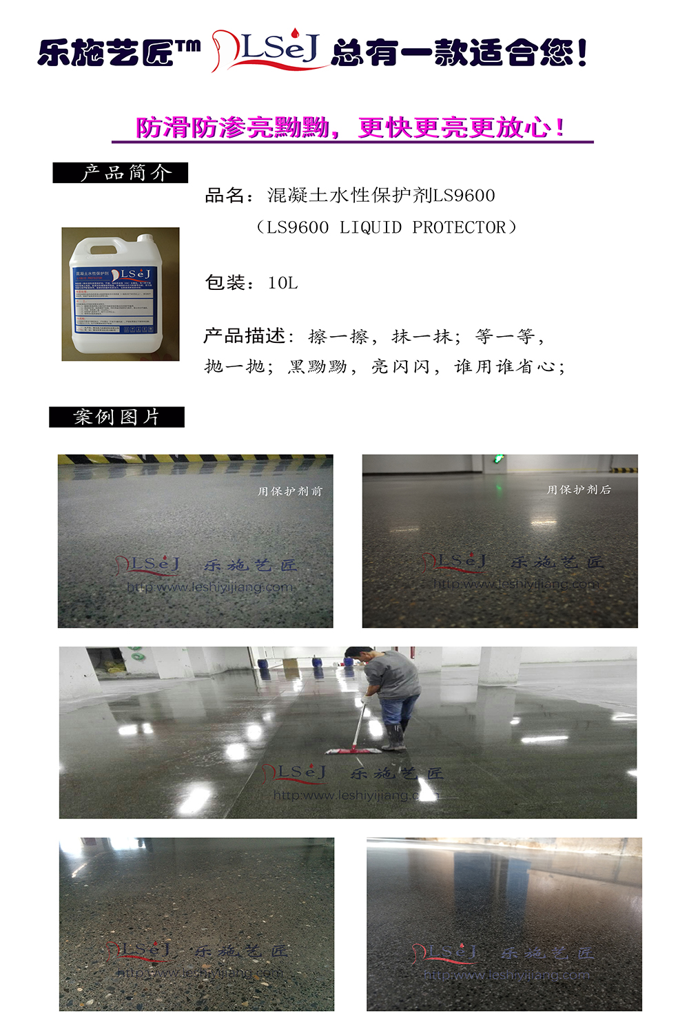 乐施艺匠黝亮保护剂Ⅰ（进口原料）LS9600(图1)