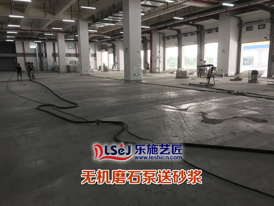 无机磨石泵送施工(图2)