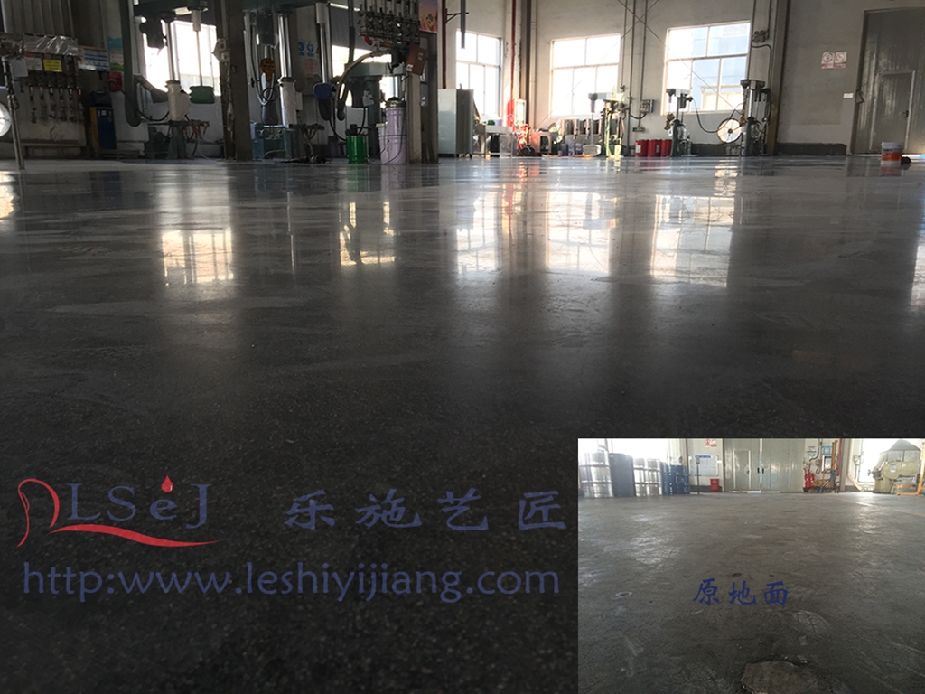 青岛富臣车间破损地面翻新工程