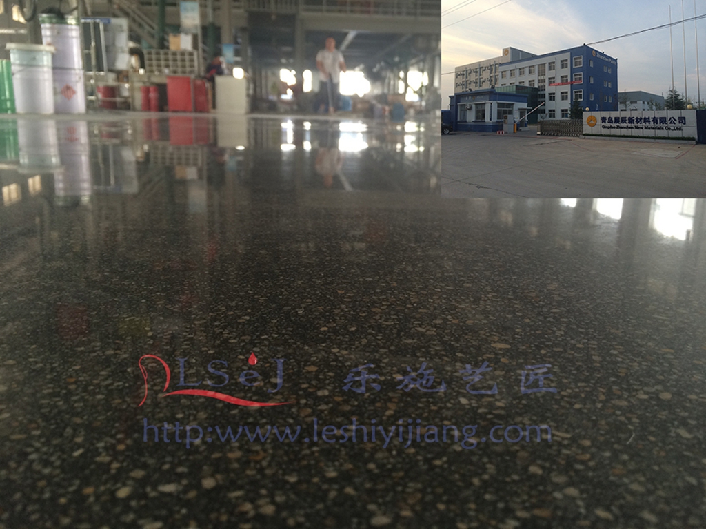 青岛富臣车间破损地面翻新工程