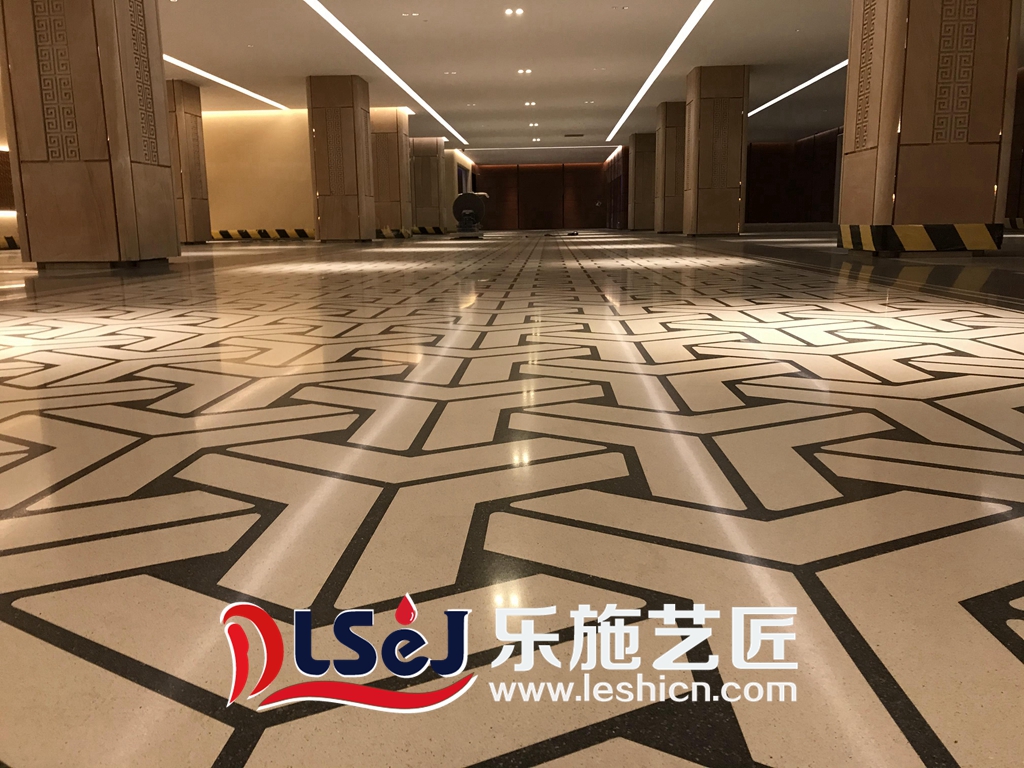 海信天玺地下9号车库磨石工程