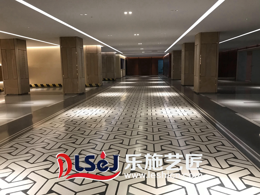 海信天玺地下9号车库磨石工程