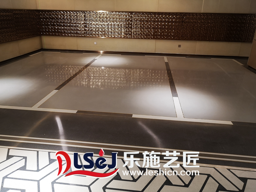 海信天玺地下9号车库磨石工程